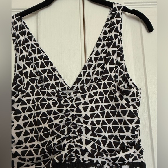 INC International Concepts Black and White Patterned Maxi Tank Dress - Picture 5 of 9
